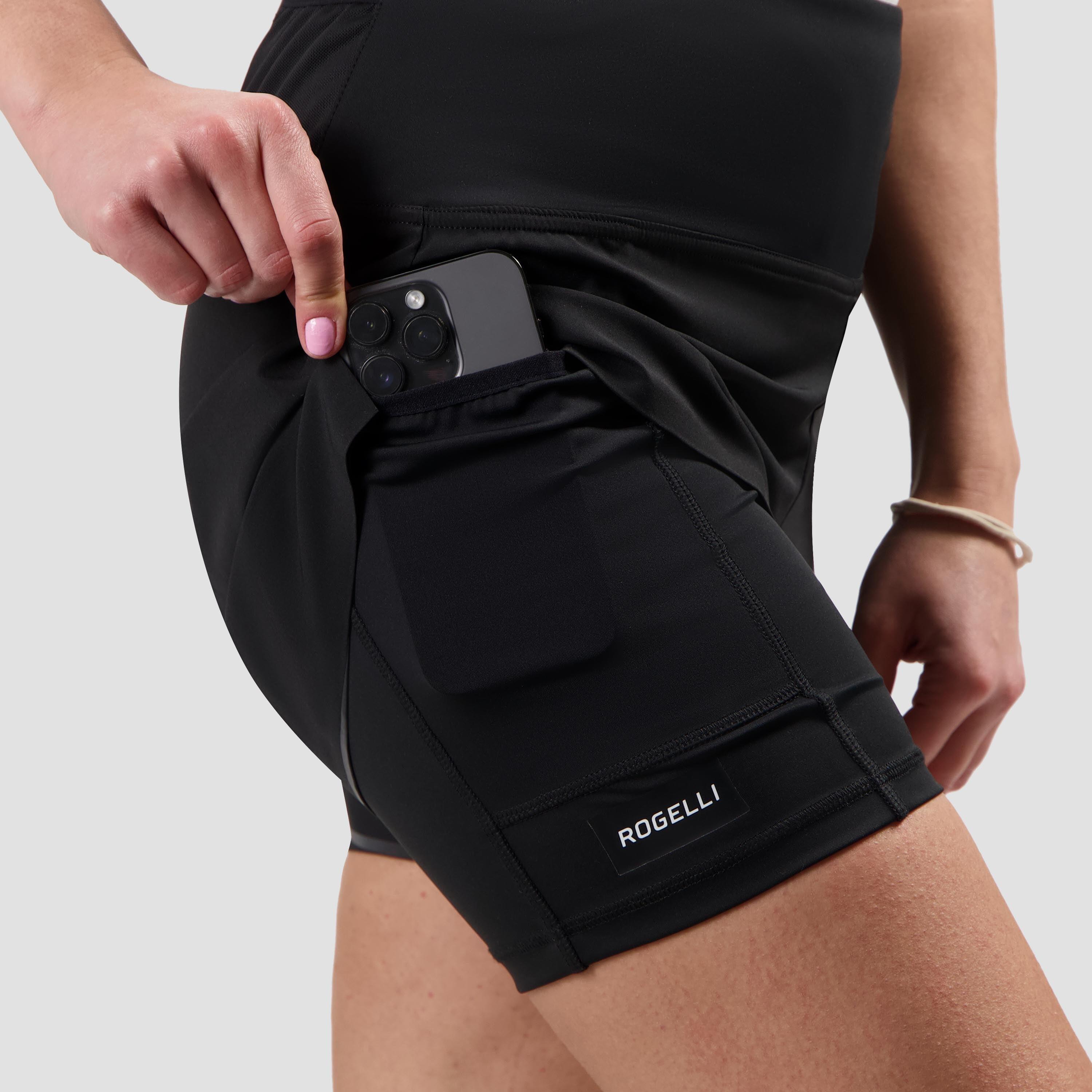 Pantaloncini da corsa 2 in 1 Donne Distance 5/7