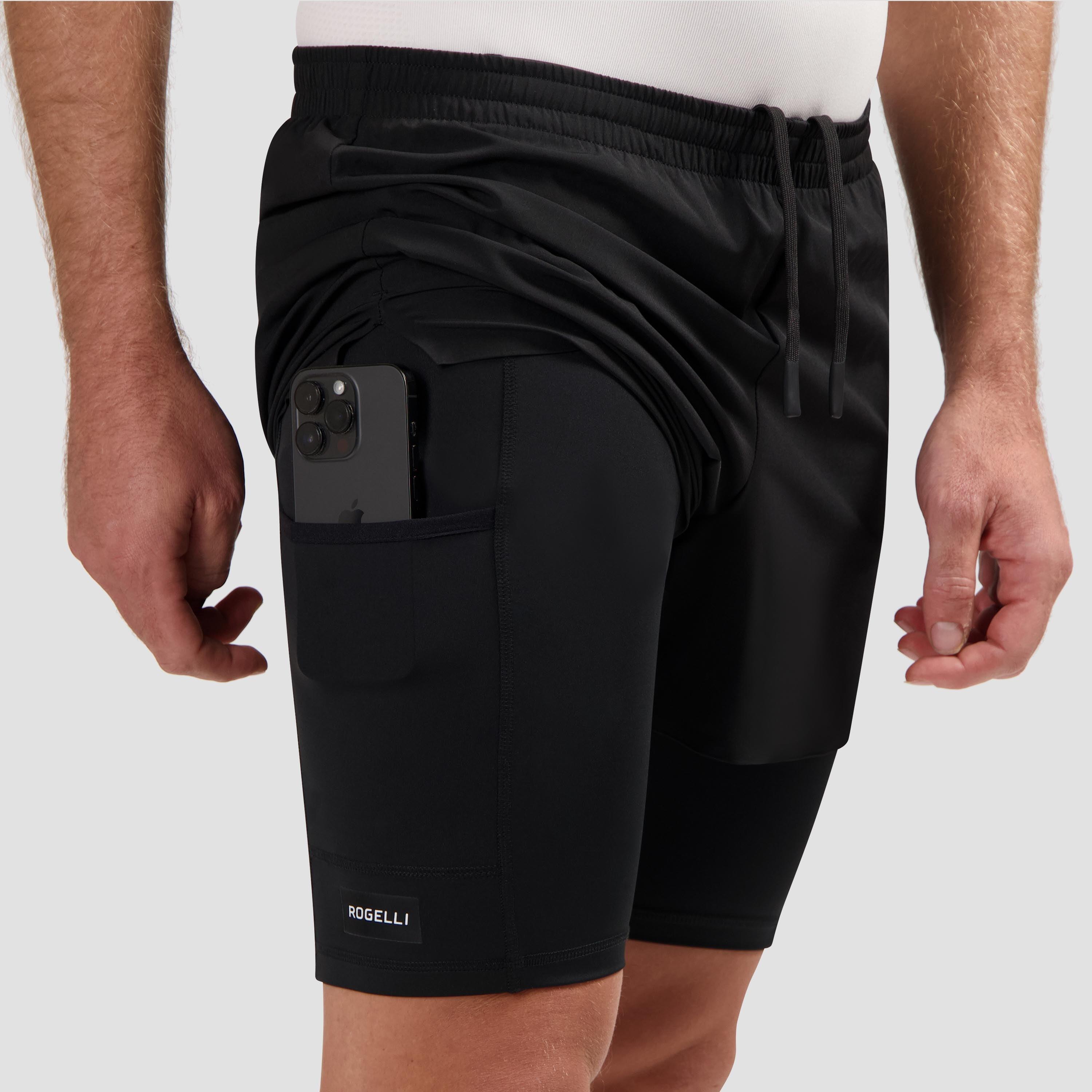 Pantaloncini da corsa 2 in 1 Uomini Distance 4/7