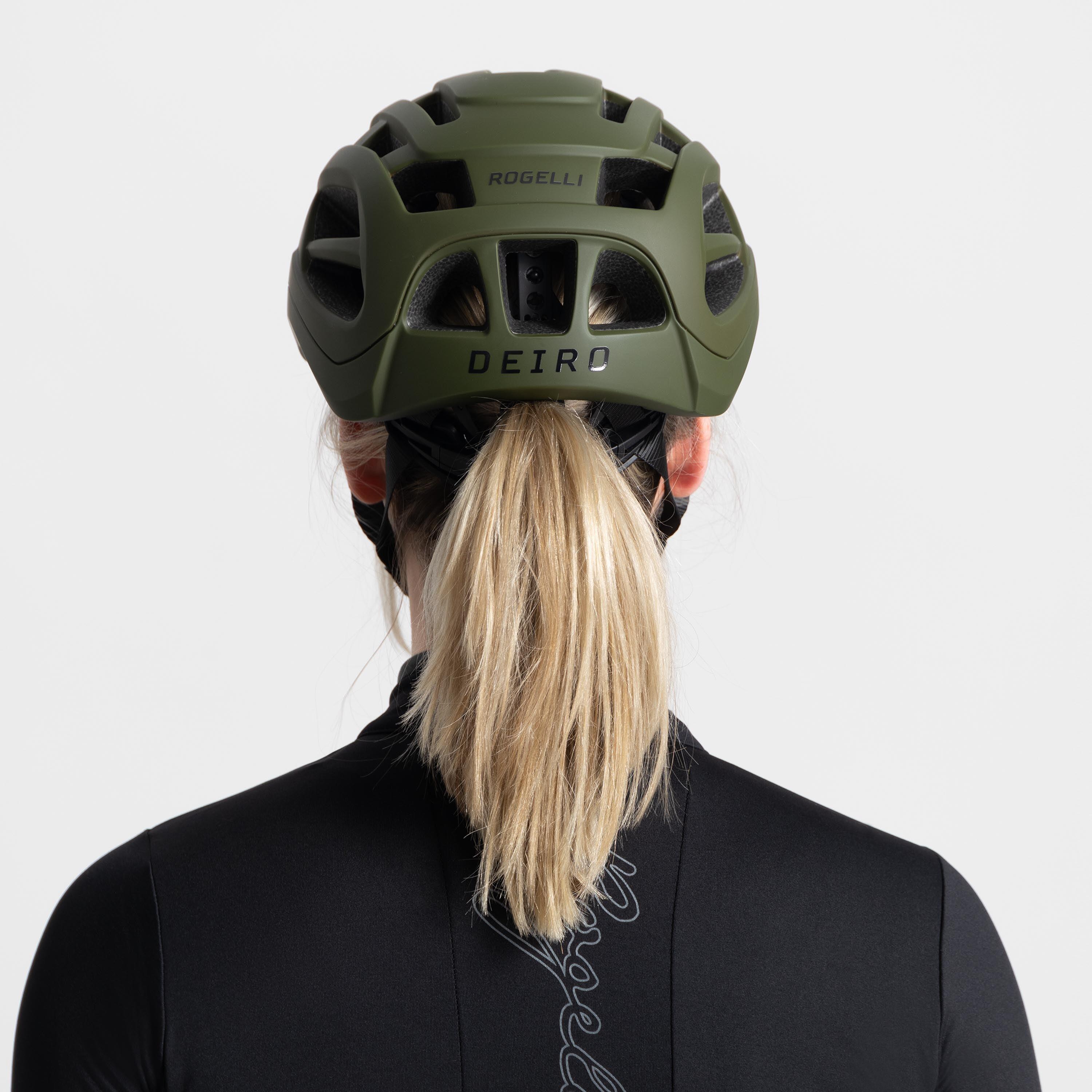 Wielrenhelm Fietshelm Volwassenen Groen Deiro 4/7
