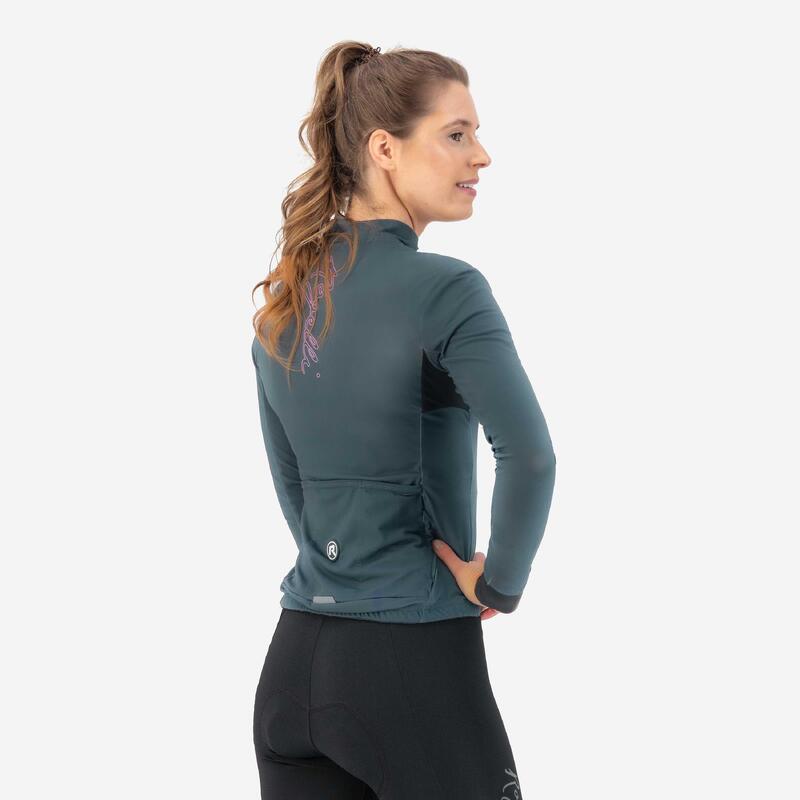 Dámský výkonnostní cyklodres Rogelli DISTANCE DWR s dlouhým rukávem