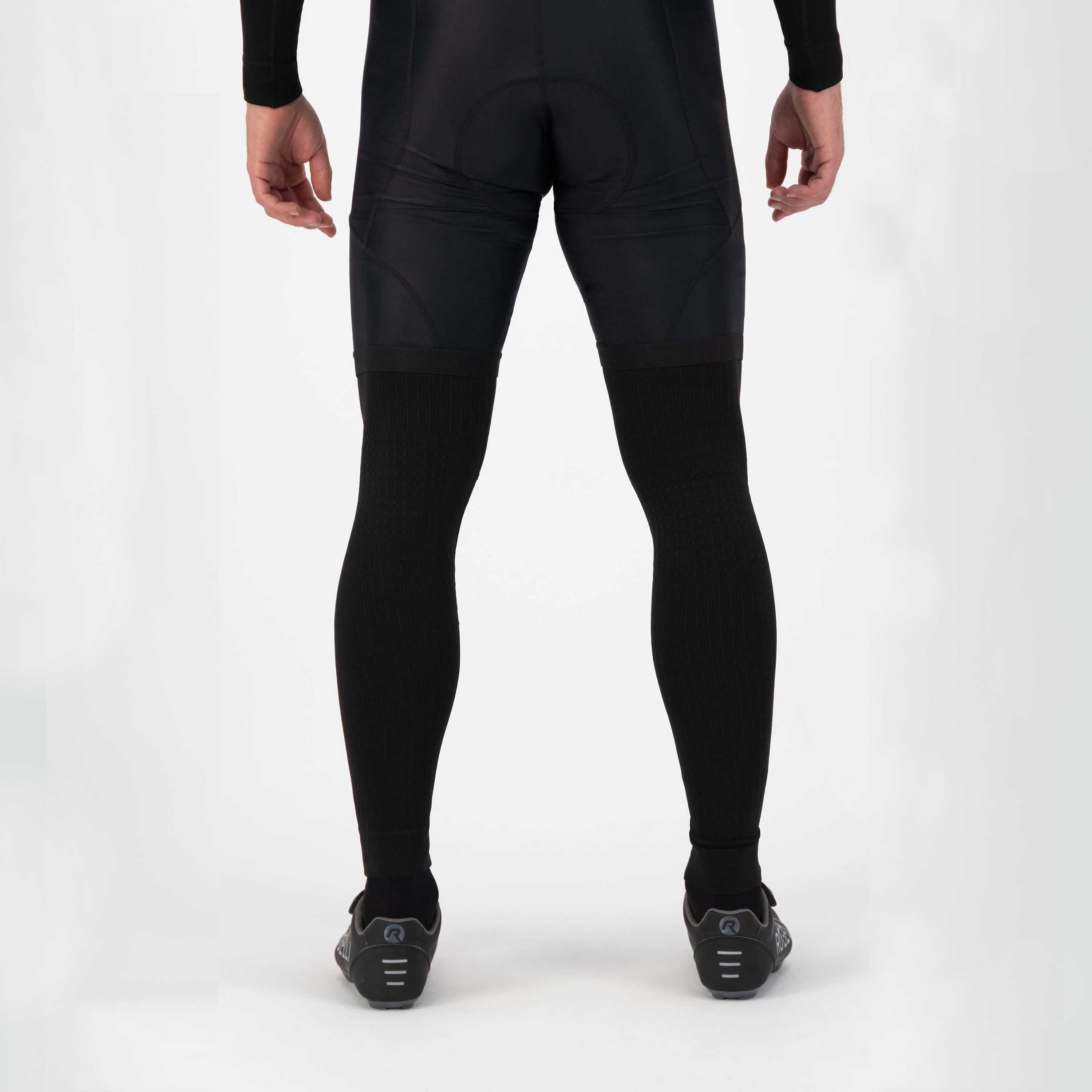 Ocieplane nogawki rowerowe Rogelli SEAMLESS z dzianiny z płaskimi szwami 4/7