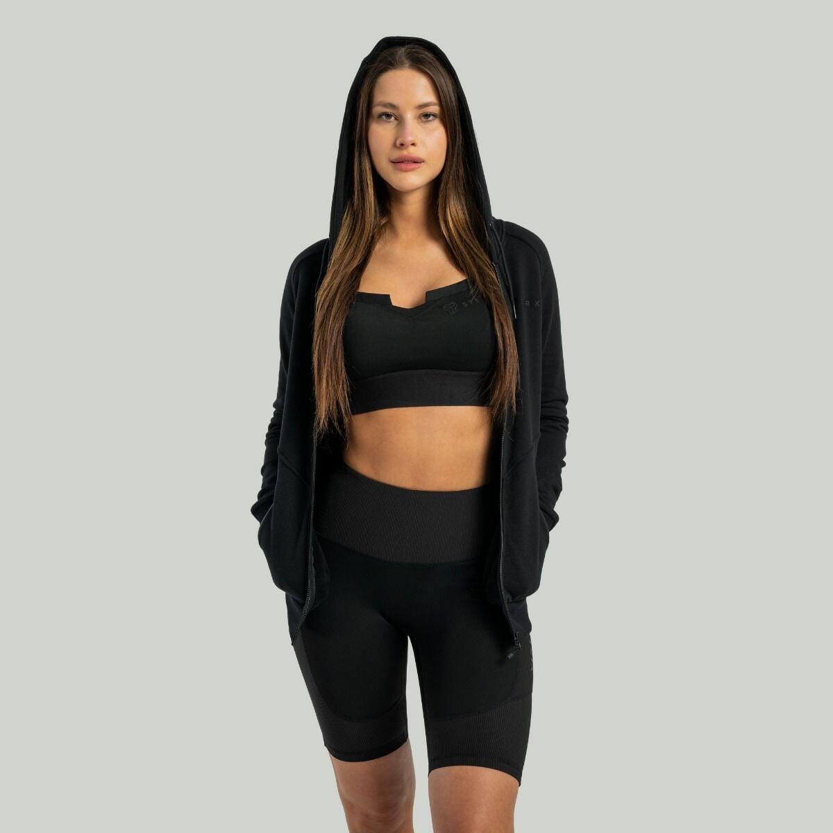 Donna fitness pantaloncini vita alta neri Stellar 5/7