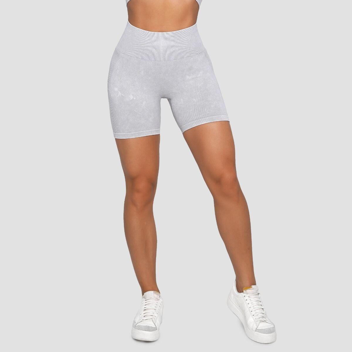 Donna fitness pantaloncini senza cuciture grigi Lift Seamless 5/7