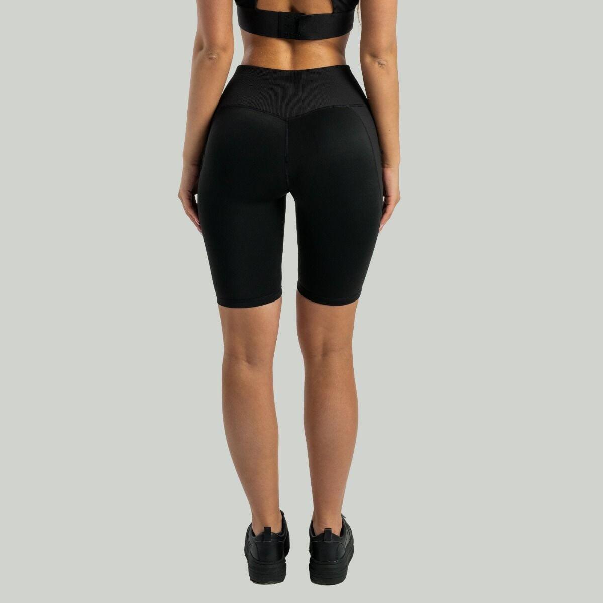 Donna fitness pantaloncini vita alta neri Stellar 4/7