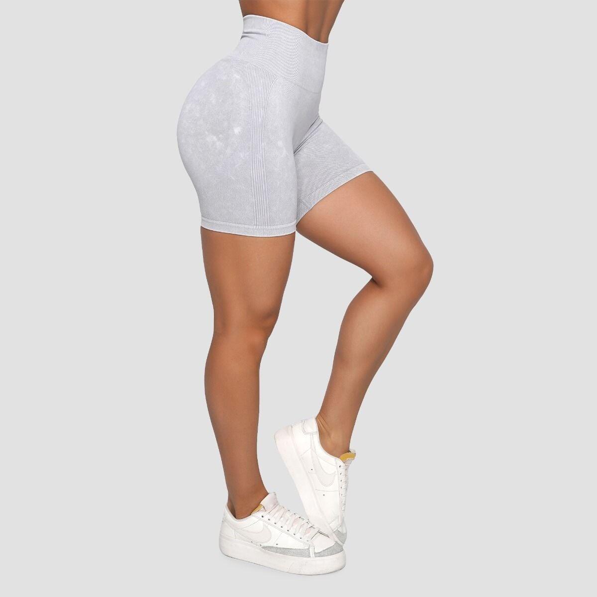 Donna fitness pantaloncini senza cuciture grigi Lift Seamless 6/7