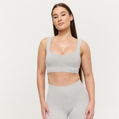 Donna fitness reggiseno sportivo sostegno medio grigio Lift Seamless