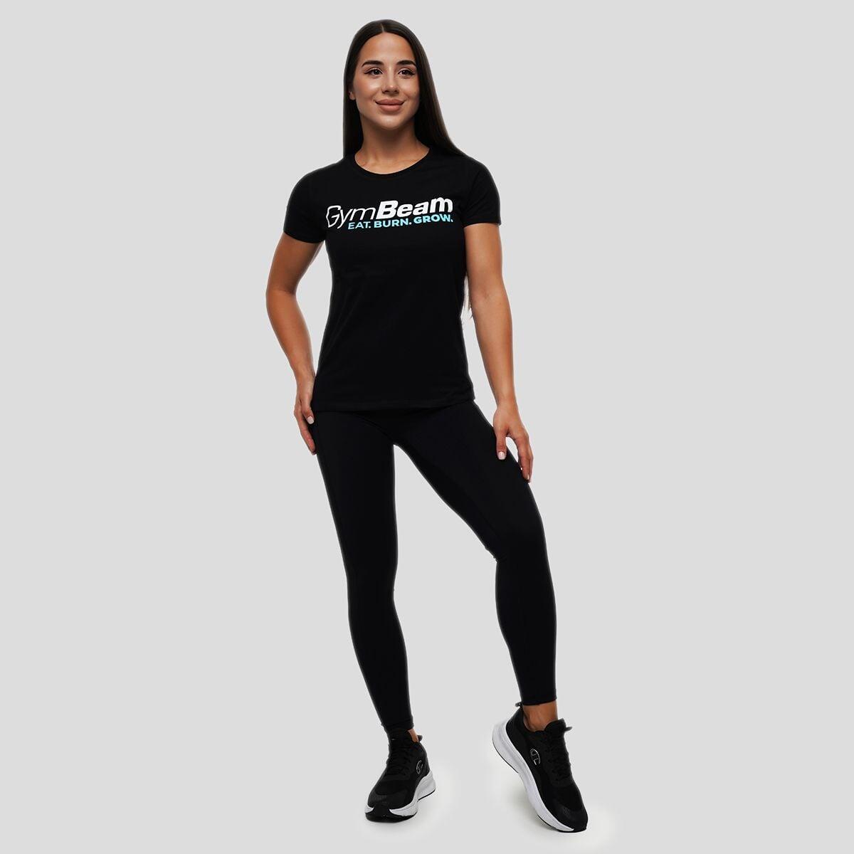 Donna t-shirt traspirante nera Grow 5/6