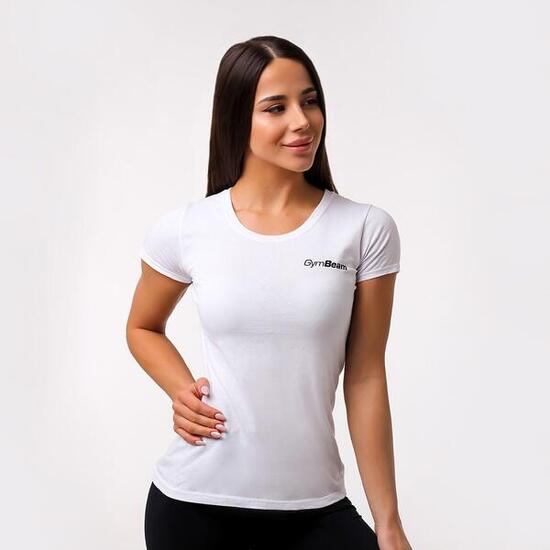Donna t-shirt traspirante bianca Basic