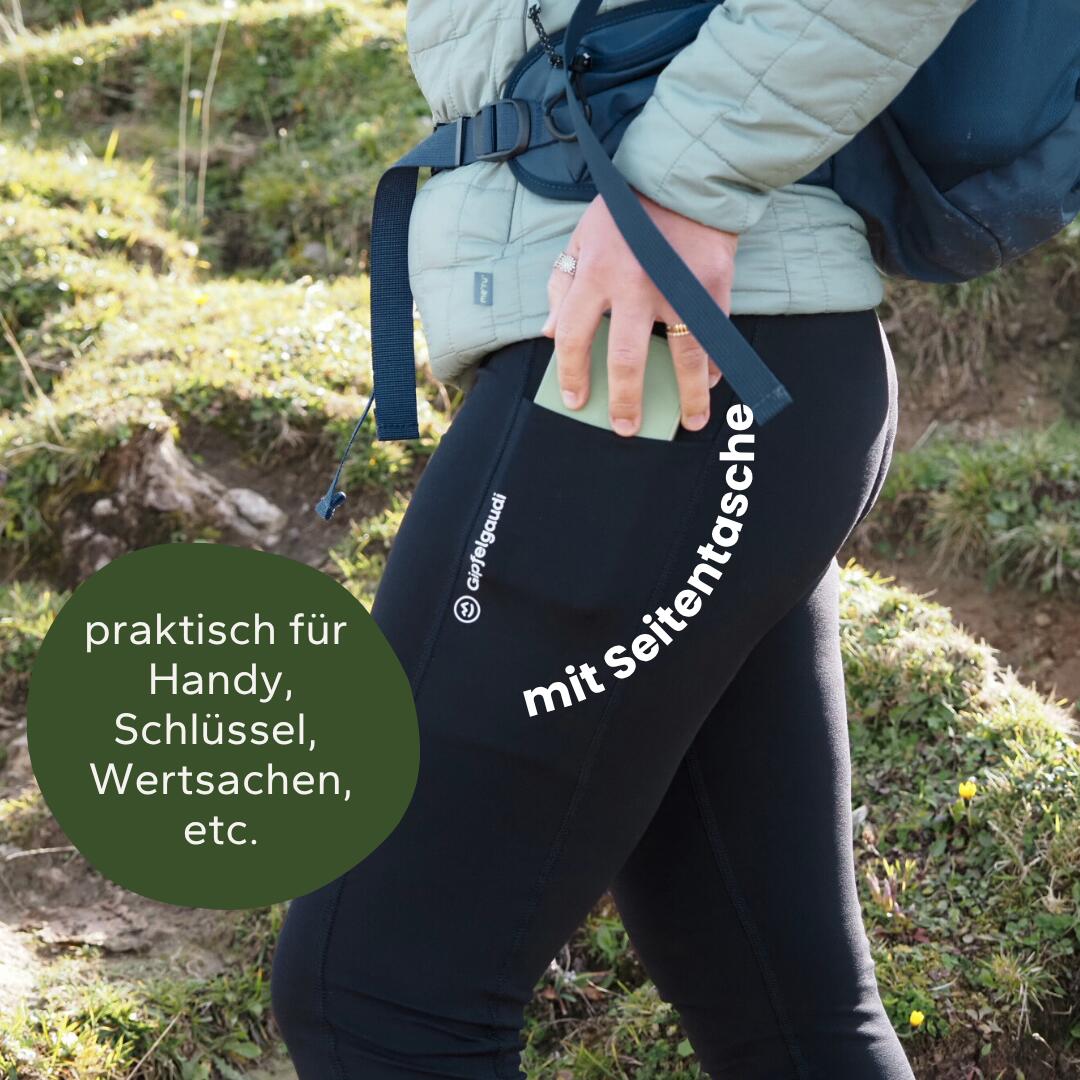 Gipfelgaudi Wanderleggings Schwarz 2/7