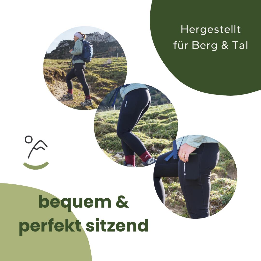 Gipfelgaudi Wanderleggings Schwarz 4/7