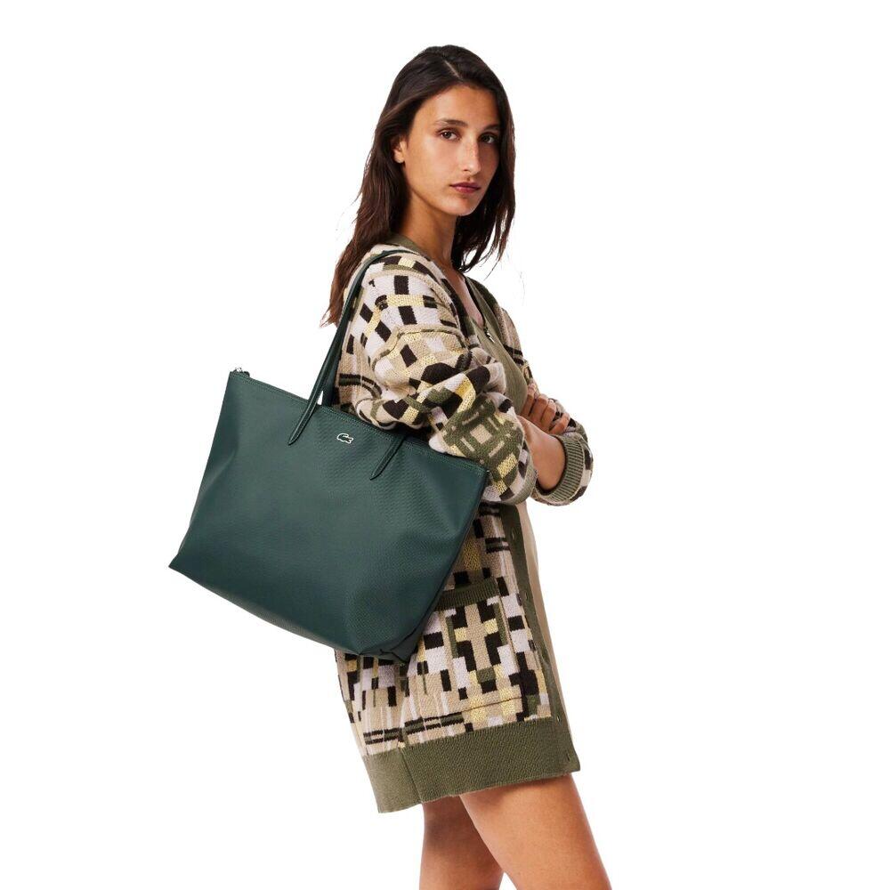 Bolso Tote Verde Lacoste  L.12.12 Concept Elegante y con Estilo 3/5