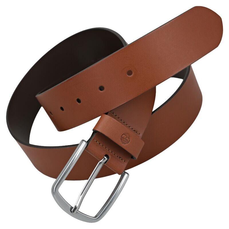 Cinturón Marrón Timberland de Piel Bluf Pint Leather Belt Mid Brown 2/4