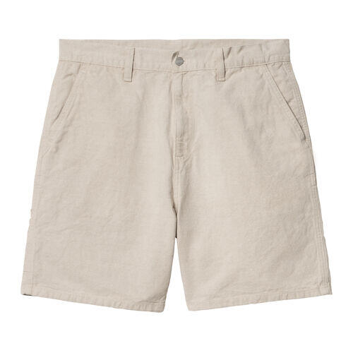 Bermudas Beige Carhartt Walter Single Knee Short Natural de Corte Relajado 4/4