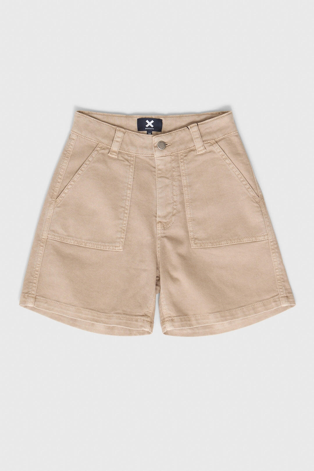 Pantalón Corto Mujer Luna Camel de 100% Algodón 4/4