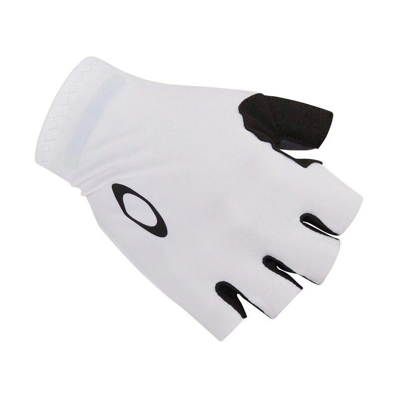 Guantes Blancos Oakley Drops Road Glove 2.0 White de Licra Elástica 2/4