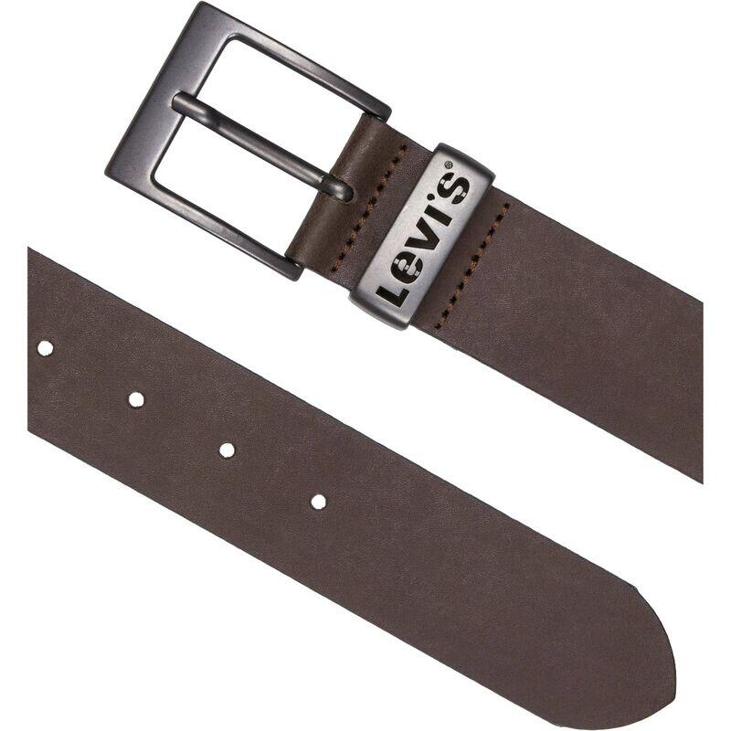 Cinturón de Cuero Marrón Levis Belt Harness Buckle Brown 2/4