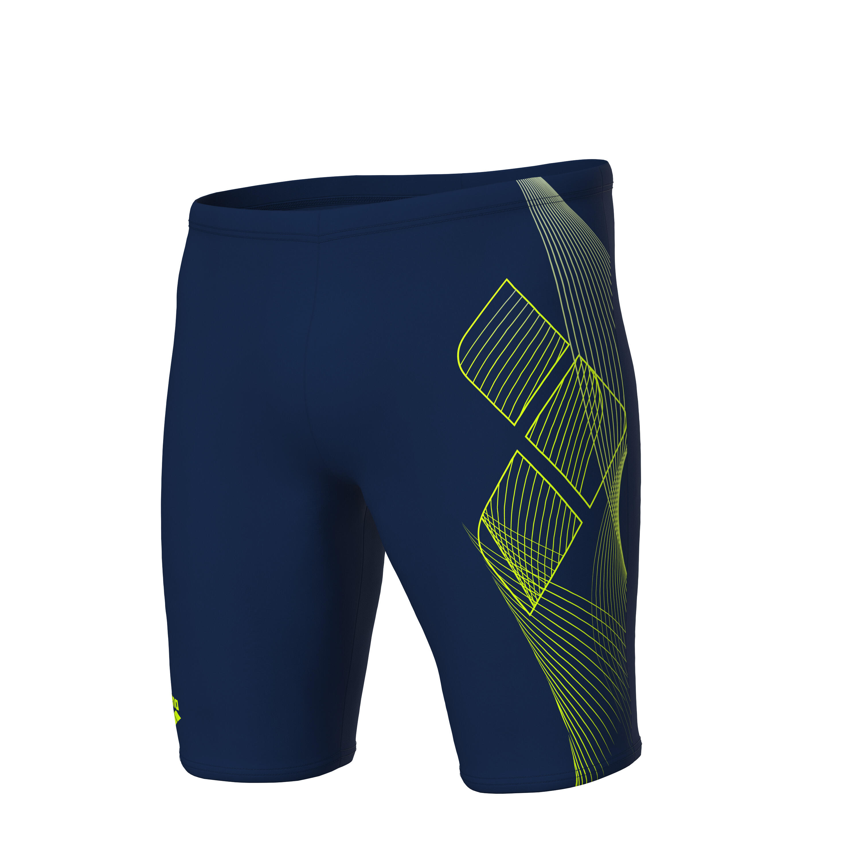 Arena Sea Water Zwemshort Heren - Marine, Lime 7/7