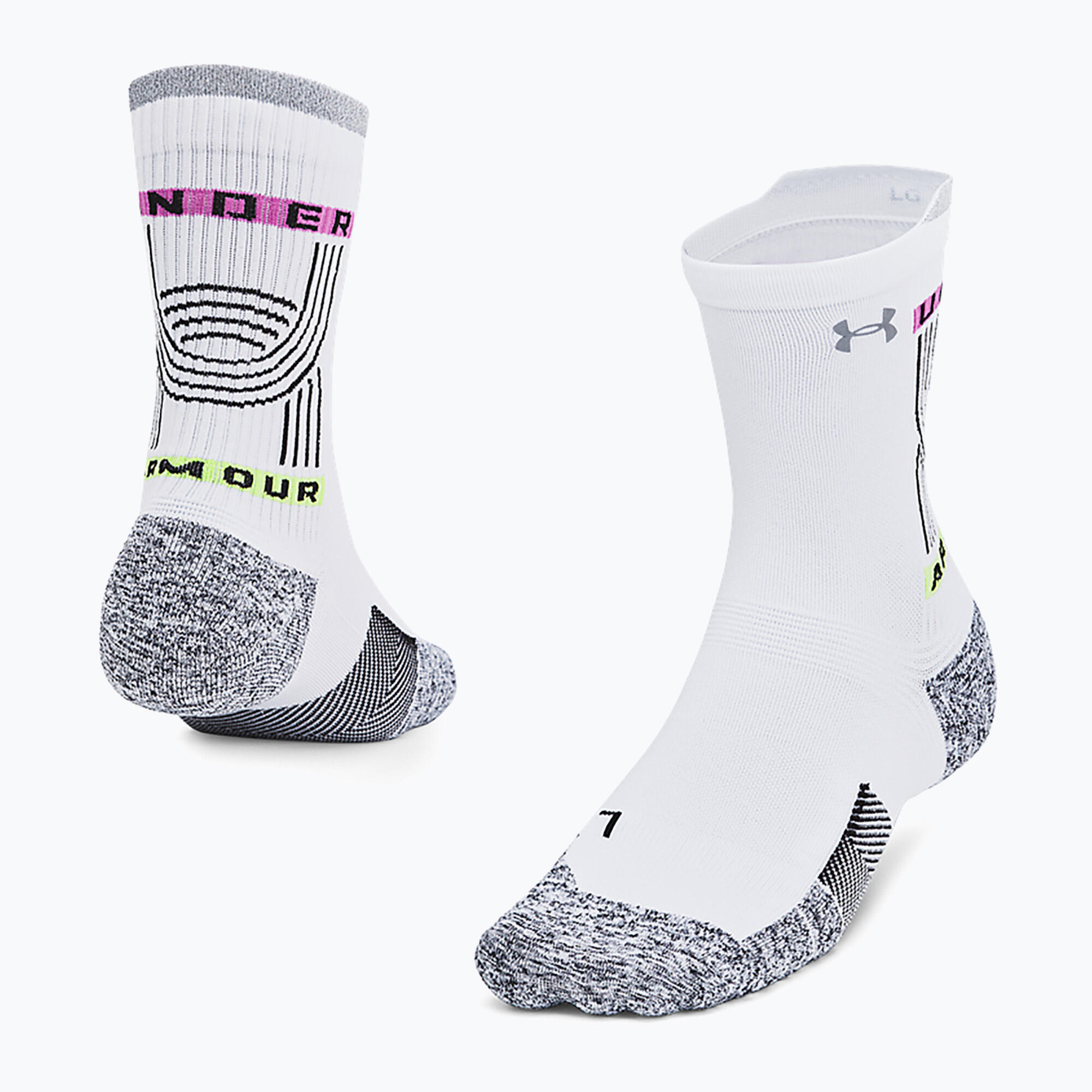 Skarpety Under Armour ArmourDry Run Cushion Mid-Crew 3/4
