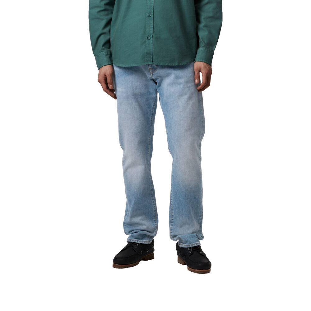 Pantalón Azul Carhartt Klondike Pant Blue Light Used Wash de Corte Regular 3/5