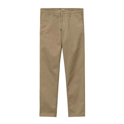Pantalón Beige Carhartt Chino Sid Pant Leather Corte Slim