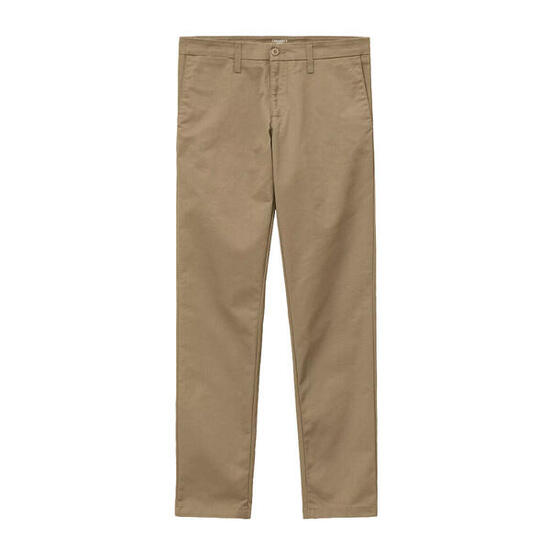 Pantalón Beige Carhartt Chino Sid Pant Leather Corte Slim