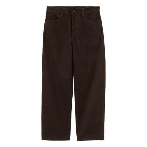 Pantalón Marrón Carhartt Landon Pant Tobacco Rinsed de Corte Holgado y Cónico 5/5