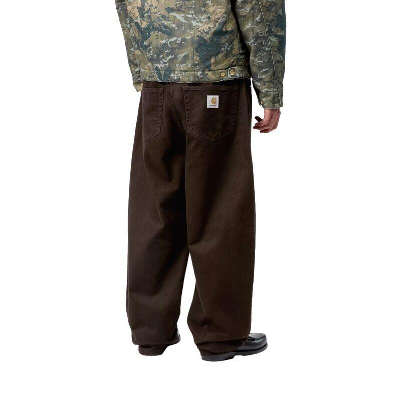 Pantalón Marrón Carhartt Landon Pant Tobacco Rinsed de Corte Holgado y Cónico 4/5