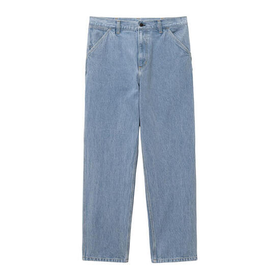 Pantalones Carhartt Azules Single Knee Pant Blue Stone Bleached