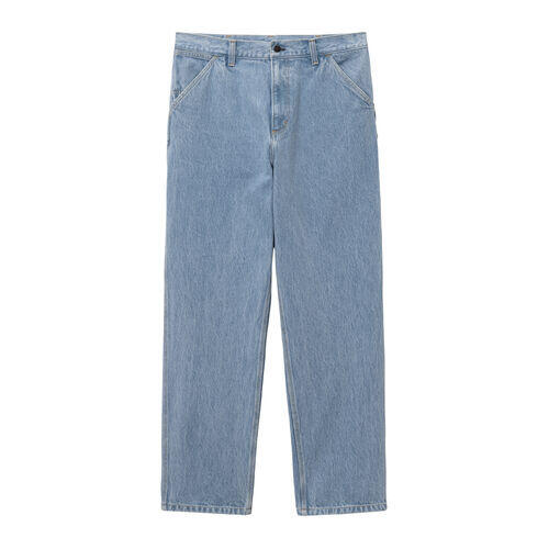 Pantalones Carhartt Azules Single Knee Pant Blue Stone Bleached 5/5