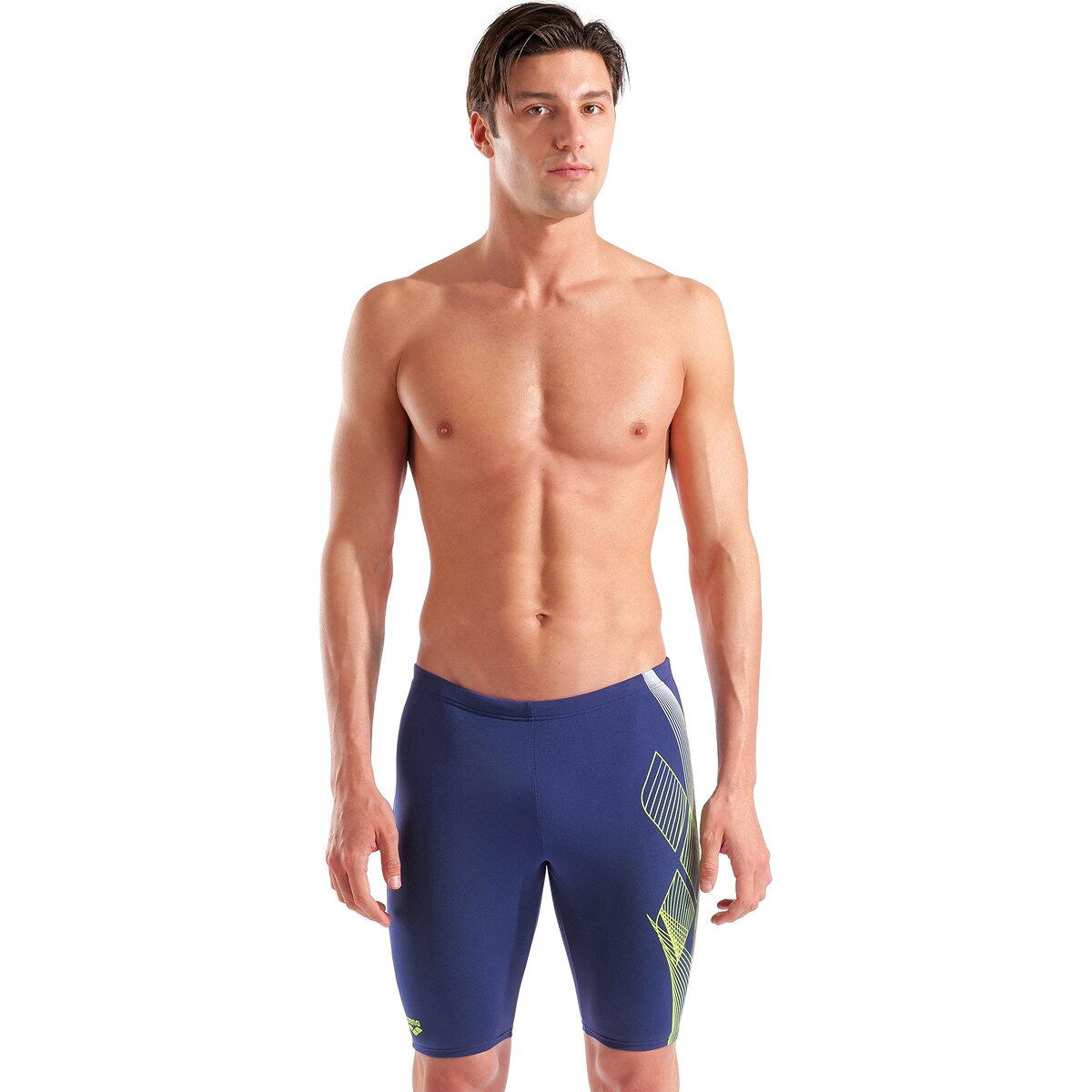 Arena Sea Water Zwemshort Heren - Marine, Lime 2/7