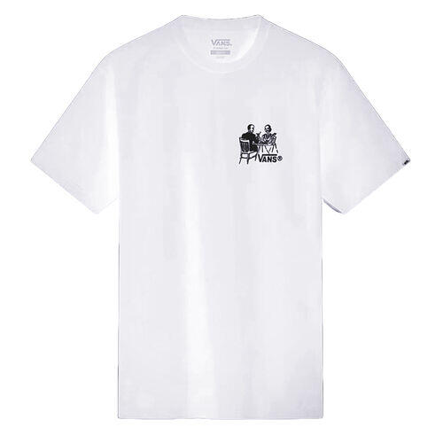 Camiseta Blanca Vans Fine Dining White Estilo Urbano Y Desenfadado 3/4
