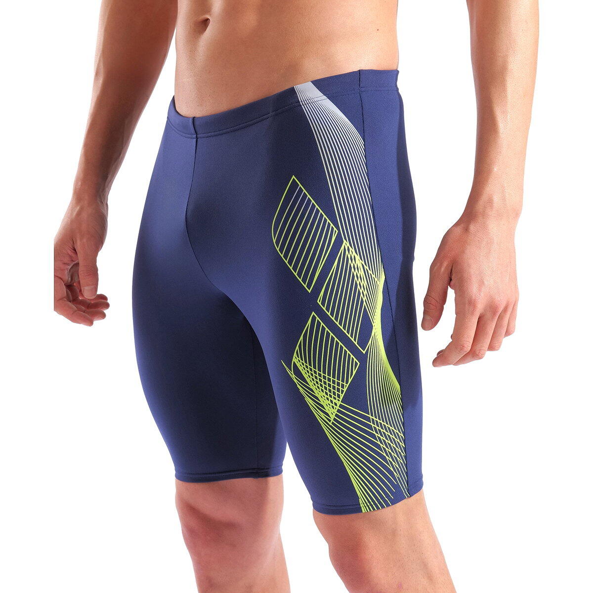 Arena Sea Water Zwemshort Heren - Marine, Lime 5/7