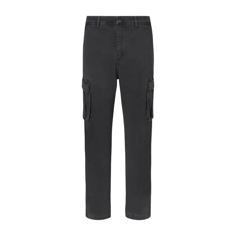 Pantalones Cargo Grises Ecoalf Marne Asphalt de Tiro Medio y Corte Regular 1/5