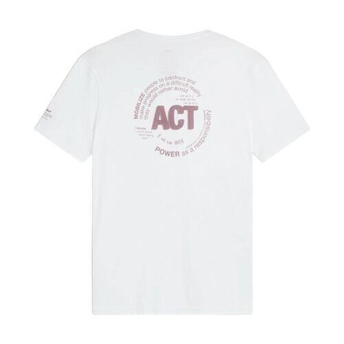 Camiseta Blanca Ecoalf Act Back Man White de Ajuste Regular 4/4