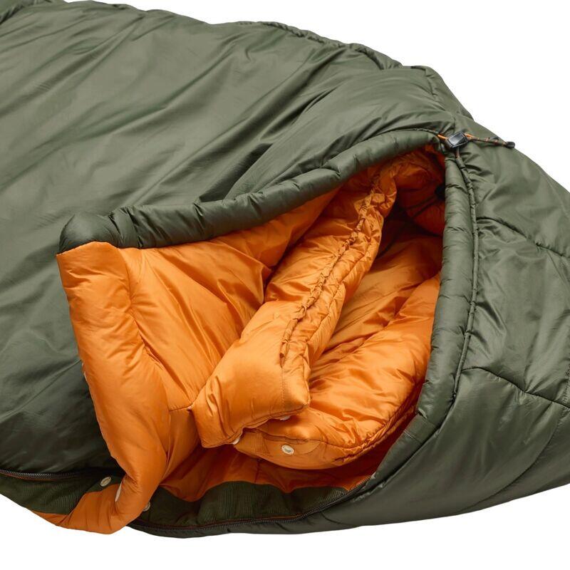 Saco de Dormir Verde Fjallraven Abisko Three Seasons Regular Olive con Acolchado 3/4
