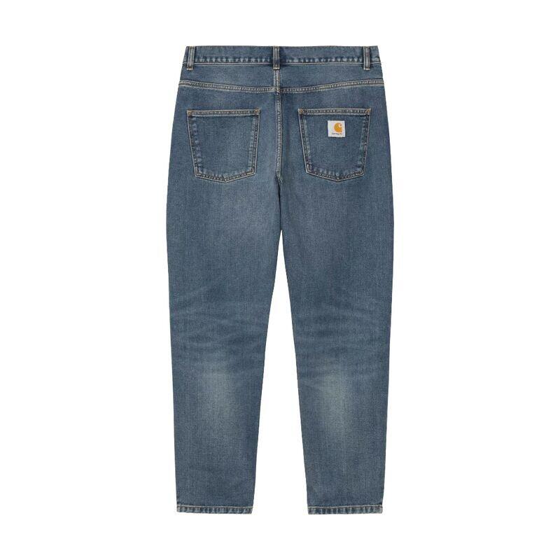 Pantalón Azul Carhartt Newel Pant Blue Dark used Corte Ajustado 2/5