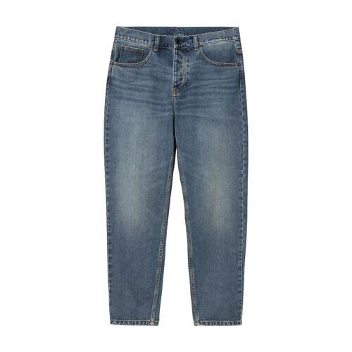 Pantalón Azul Carhartt Newel Pant Blue Dark used Corte Ajustado 5/5