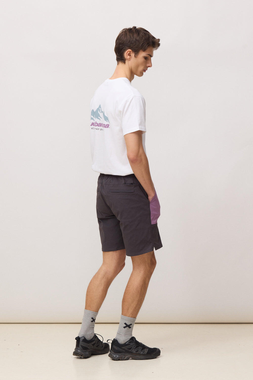Pantalón Corto Gamma Antracita de Poliamida 2/4