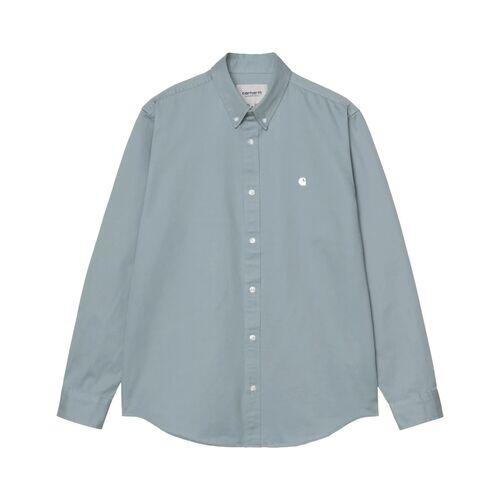 Camisa Azul Carhartt Madison Citadel Wax con Botones de Contraste 5/5