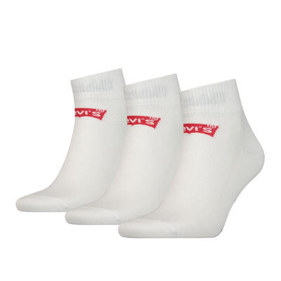 Middelhoge sokken met logo - gerecycled katoen – white – 43-46