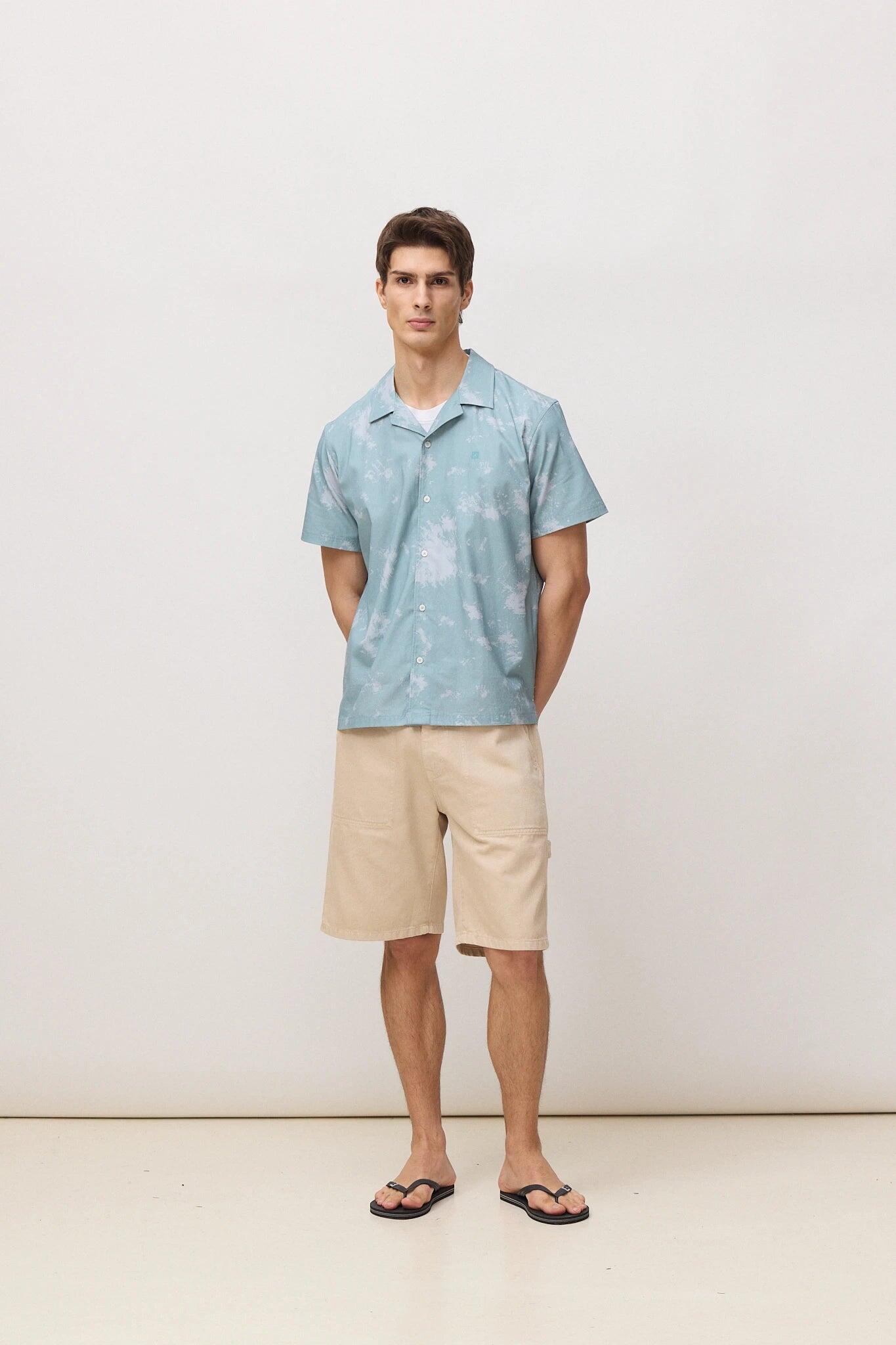 Camisa Manga Corta Fade Mist 100% Algodón 3/5