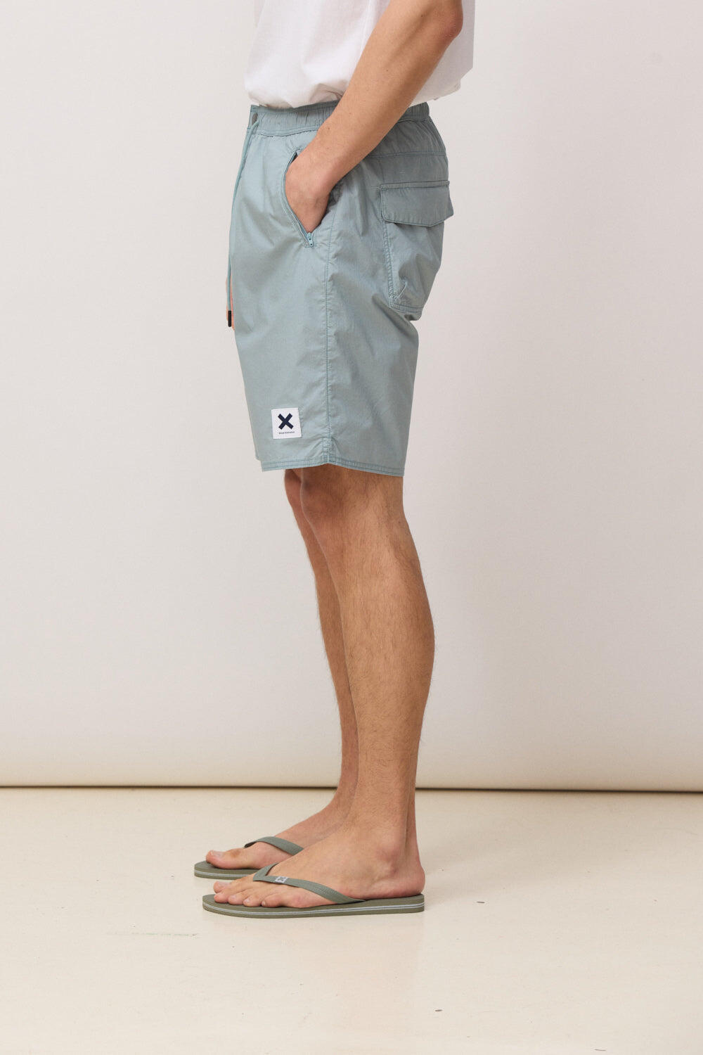 Pantalón Corto Tide Mist de 100% Algodón 3/4