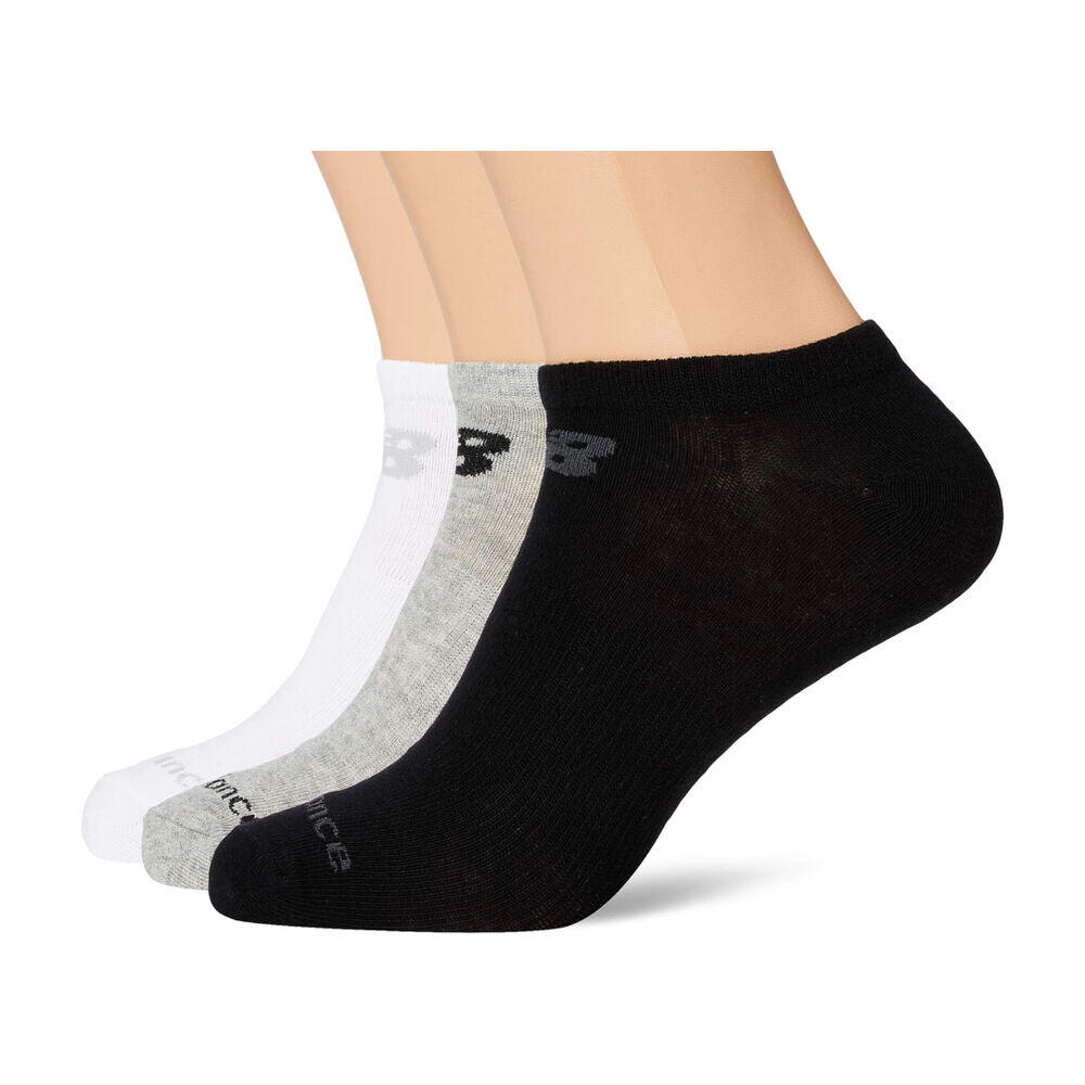 Pack de 3 Calcetines Negro-Blanc-Gris Performance Cotton Flat Knit 2/4