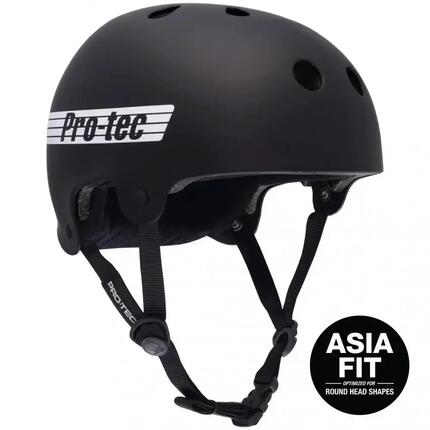 PRO-TEC Old School Low Pro Asia Matte Black Helm