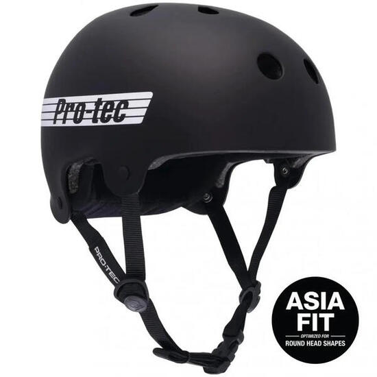 PRO-TEC Old School Low Pro Asia Matte Black Helm