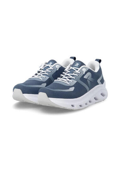 Rieker Damen Sneaker Low Sneaker Freizeit bequem Memory-Foam W3504-12 Blue