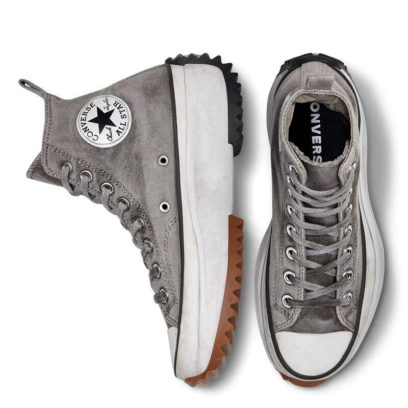 Zapatillas Grises Converse Run Star Hike Smoked Canvas 3/4
