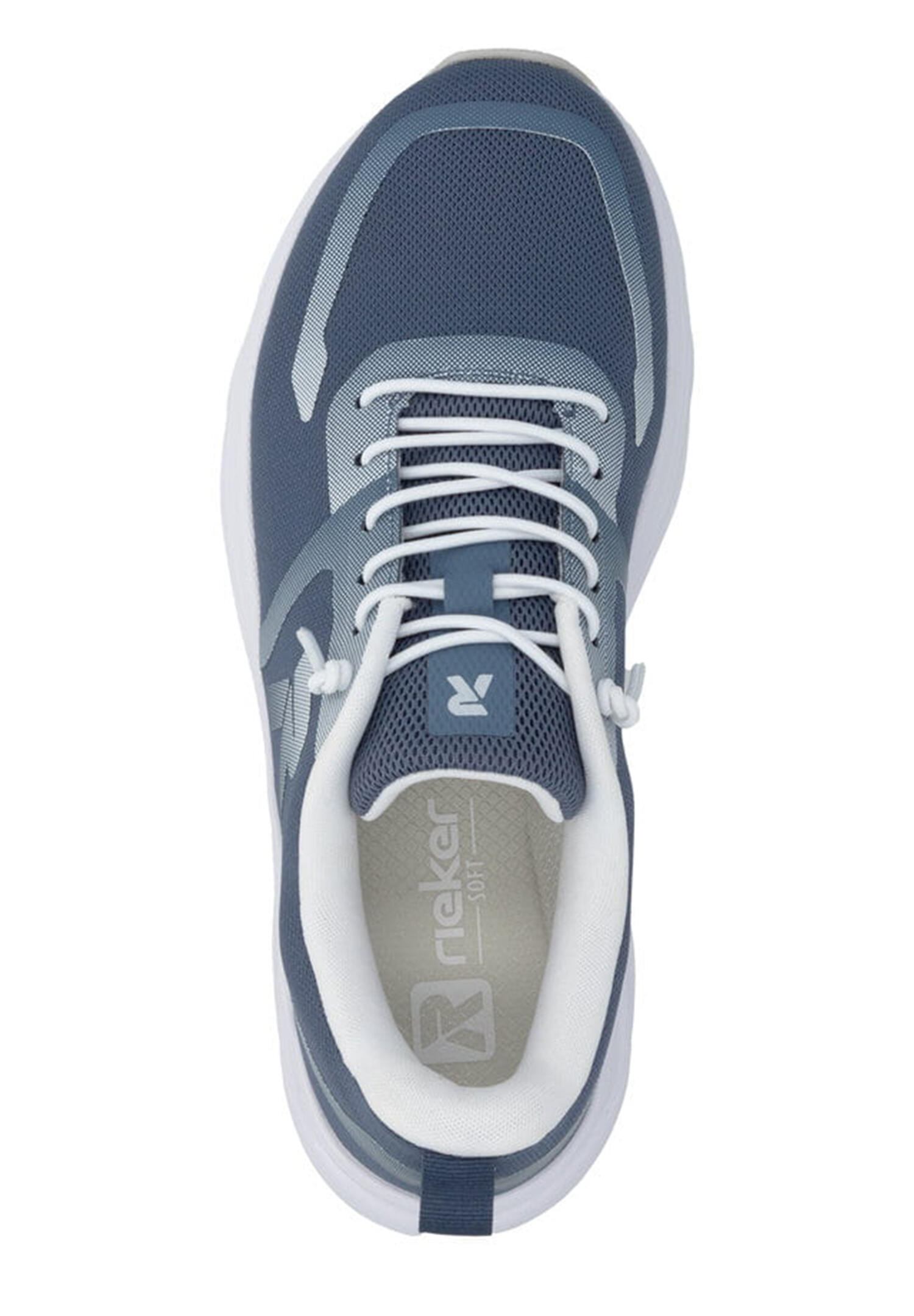 Rieker Damen Sneaker Low Sneaker Freizeit bequem Memory-Foam W3504-12 Blue 2/5