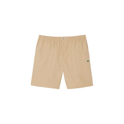 Pantalón Corto Marrón Lacoste Viennois De Corte Holgado De Popelín 5/5
