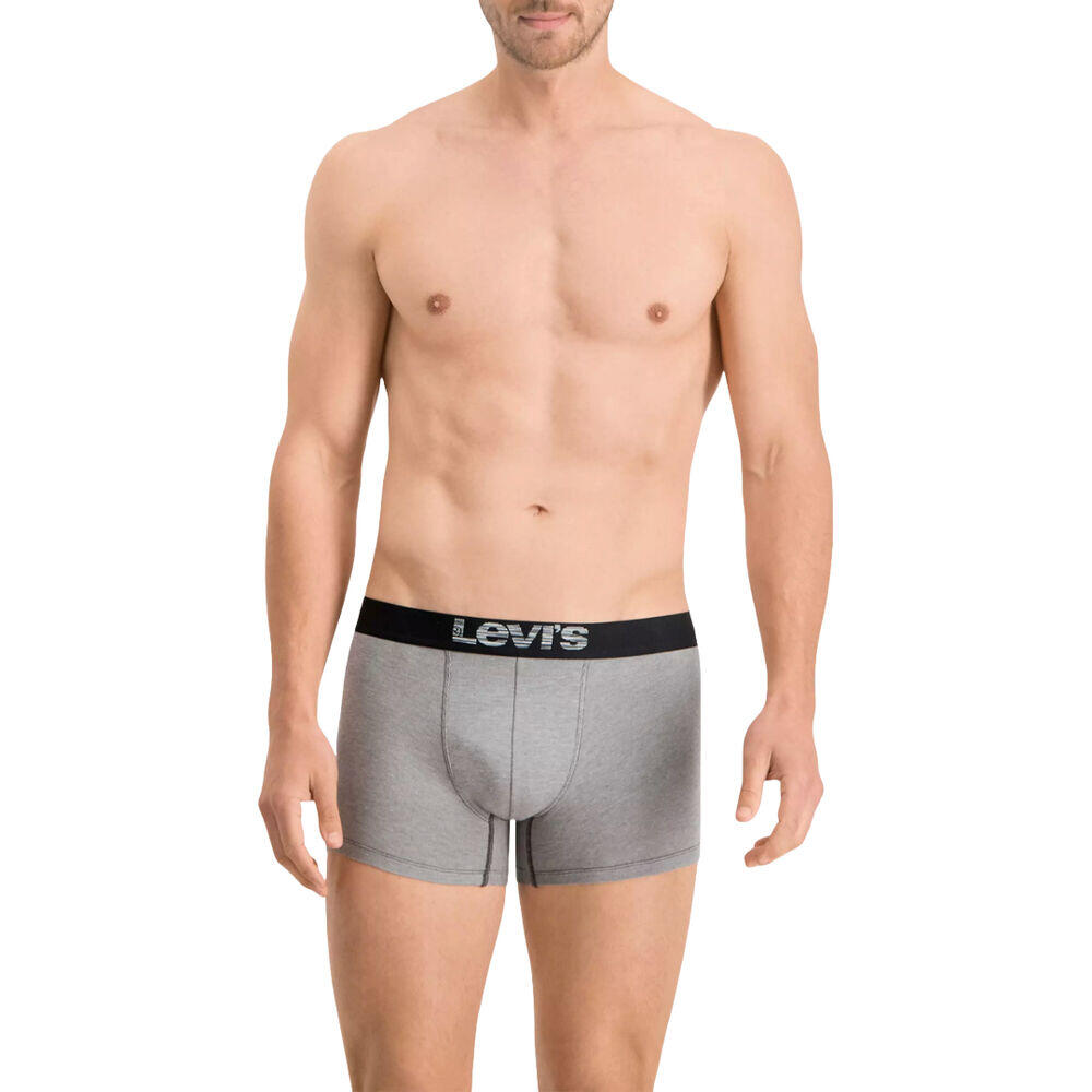 Pack de 2 Calzoncillos Boxer Levis Black - Grey de Algodón Elástico 3/5